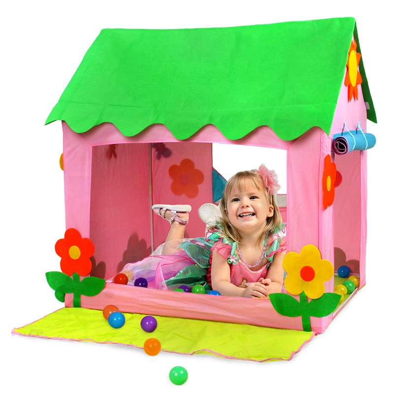 梦幻粉红公主房帐篷室内外可折叠游戏屋儿童